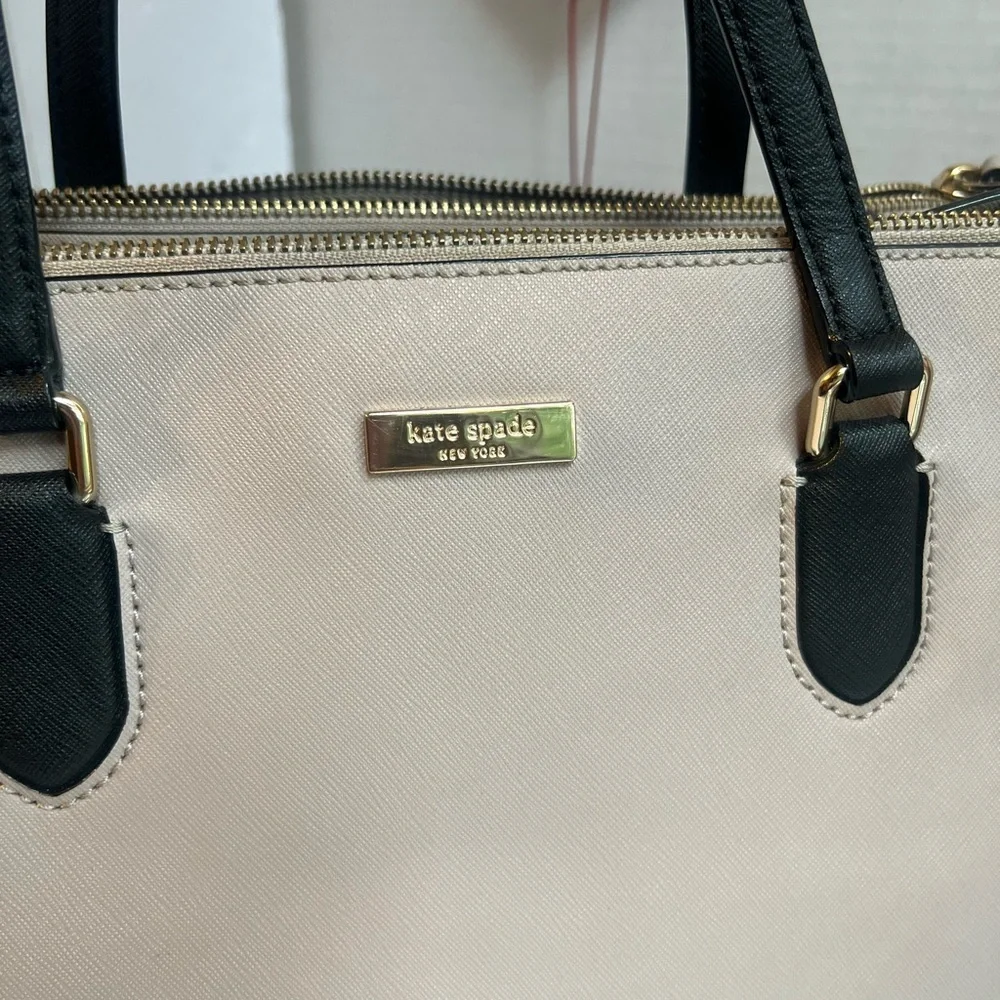 Kate Spade Black and Cream Satchel shoulder bag